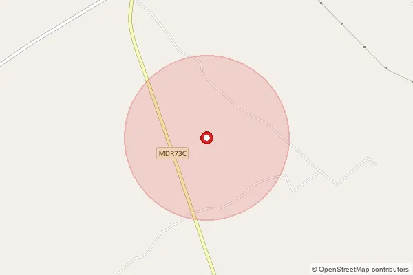 Map showing approximate area covered by Pincode 261151 — Bargawan Bo, Sitapur