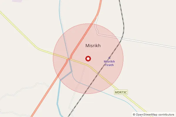 Map showing approximate area covered by Pincode 261401 — Akbapur Bo, Sitapur