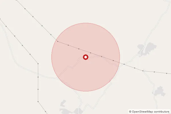 Map showing approximate area covered by Pincode 261405 — Amtamau Bo, Sitapur