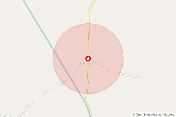 Map showing approximate area covered by Pincode 261505 — Barbar Bo, Kheri