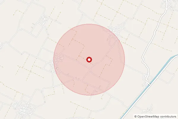 Map showing approximate area covered by Pincode 262121 — Banskhera Bo, Pilibhit