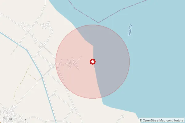 Map showing approximate area covered by Pincode 262302 — Hardaspur Bo, Pilibhit