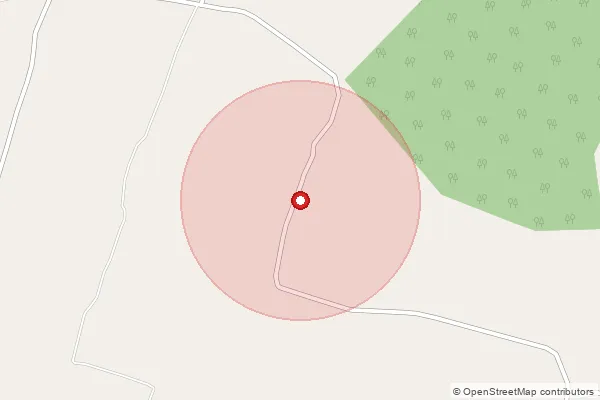 Map showing approximate area covered by Pincode 262308 — Gaujhariya Bo, Udam Singh Nagar