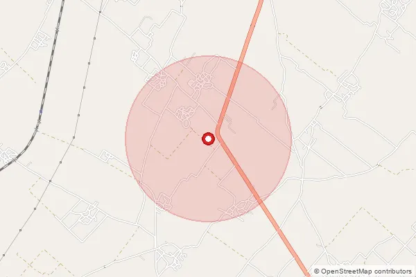 Map showing approximate area covered by Pincode 262721 — Ambarsot Bo, Kheri