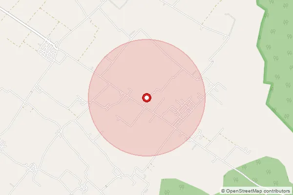 Map showing approximate area covered by Pincode 262801 — Pahar Nagar Bo, Kheri