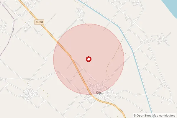 Map showing approximate area covered by Pincode 262901 — Nauser Gularia Bo, Kheri