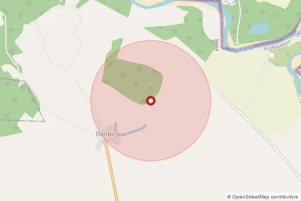 Map showing approximate area covered by Pincode 262906 — Raipur Bo, Kheri