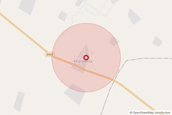 Map showing approximate area covered by Pincode 262907 — Dareri Bo, Kheri