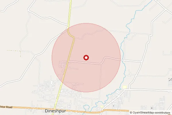 Map showing approximate area covered by Pincode 263150 — Kelakhera So, Udam Singh Nagar