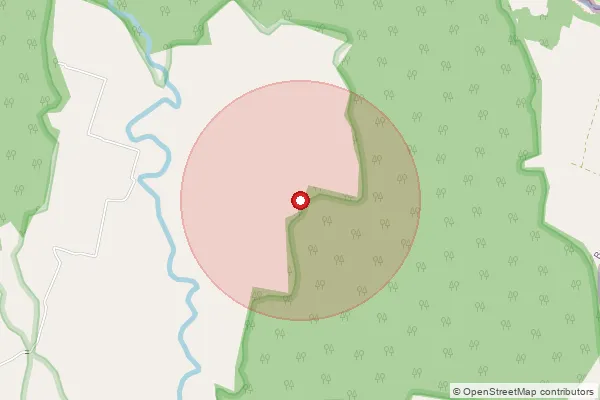 Map showing approximate area covered by Pincode 271206 — Bhathar Bo, Balrampur