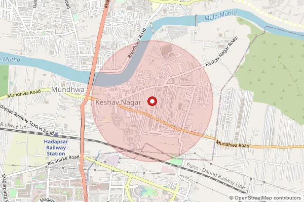 Map showing approximate area covered by Pincode 271312 — Chandradeep Ghat Bo, Gonda