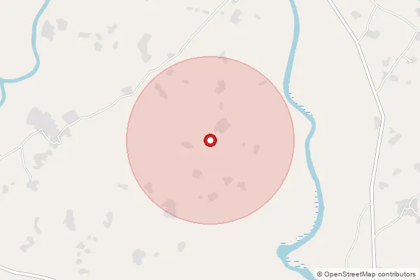 Map showing approximate area covered by Pincode 271504 — Aata Bo, Gonda