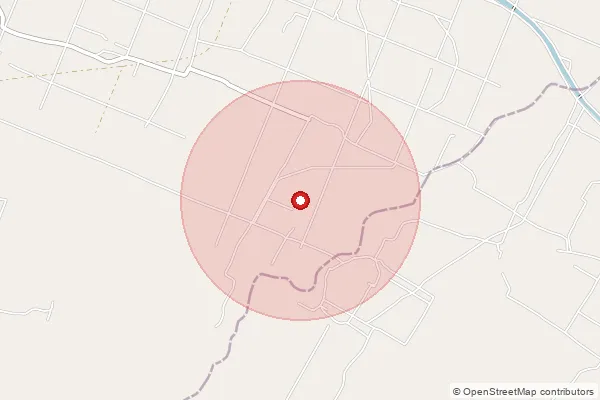 Map showing approximate area covered by Pincode 271604 — Bhairampur Bo, Balrampur