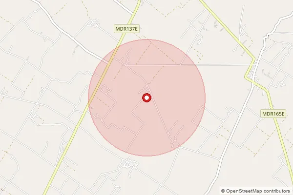 Map showing approximate area covered by Pincode 271803 — Amrahwa Bo, Shravasti