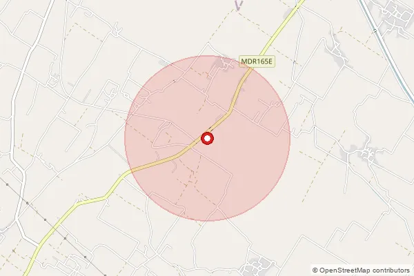 Map showing approximate area covered by Pincode 271806 — Belwa Padum Bo, Bahraich