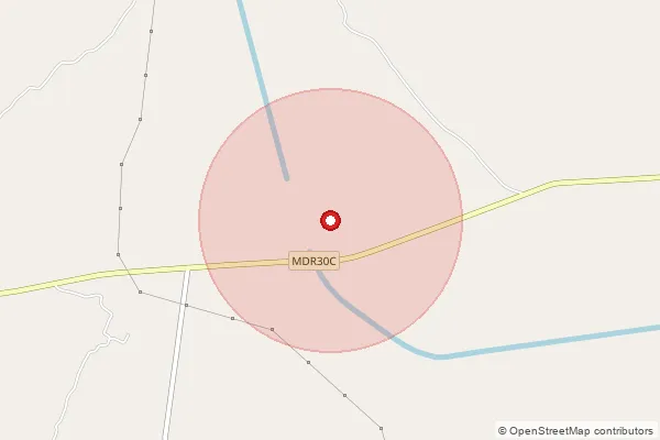 Map showing approximate area covered by Pincode 271824 — Mahsi Bo, Bahraich