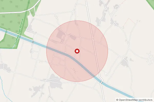 Map showing approximate area covered by Pincode 271841 — Bichhiya Bo, Bahraich