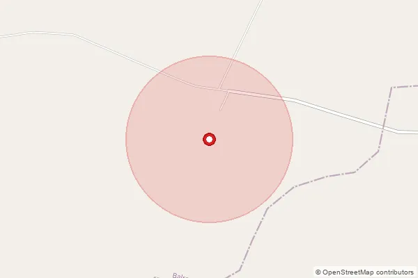 Map showing approximate area covered by Pincode 271861 — Bankatwa Bo, Balrampur