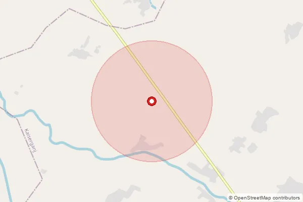 Map showing approximate area covered by Pincode 271902 — Bamiyari Bo, Bahraich