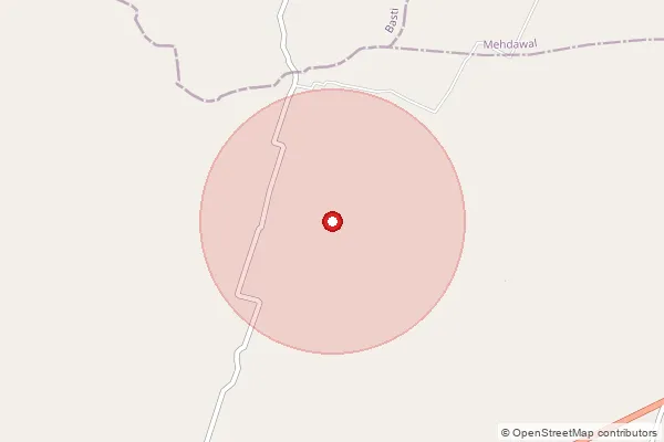 Map showing approximate area covered by Pincode 272126 — Hatwa Bo, Sant Kabeer Nagar