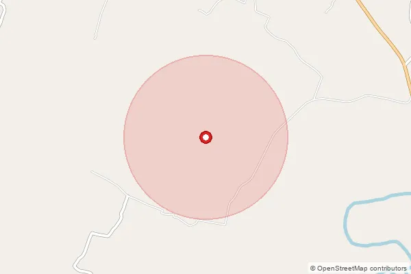 Map showing approximate area covered by Pincode 272152 — Deokali Bo, Siddharth Nagar