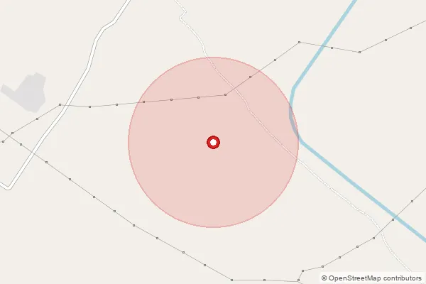 Map showing approximate area covered by Pincode 272178 — Ahra Bo, Basti