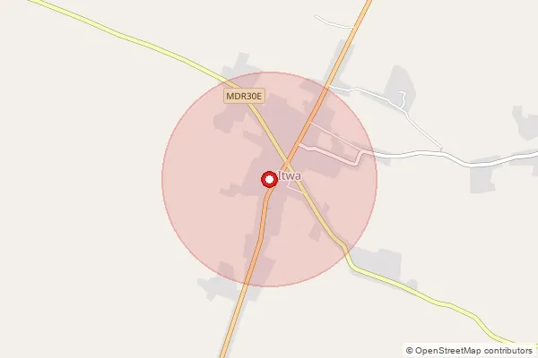 Map showing approximate area covered by Pincode 272192 — Bhojwar Bo, Siddharth Nagar