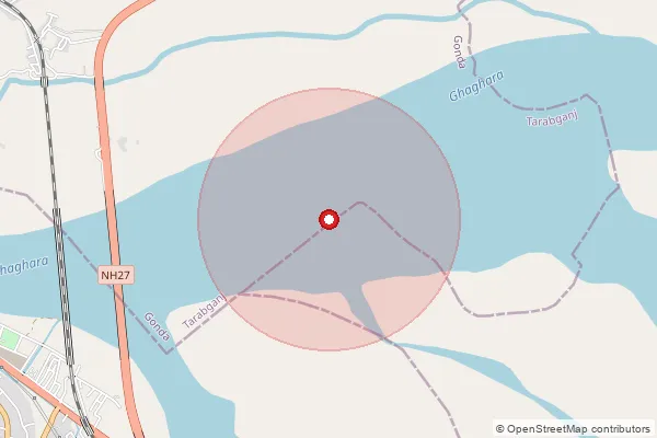 Map showing approximate area covered by Pincode 272199 — Baur Byas Bo, Sant Kabeer Nagar