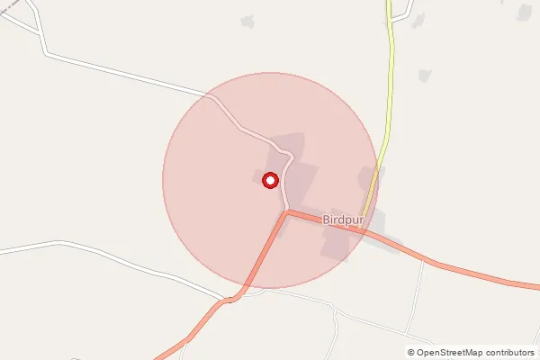 Map showing approximate area covered by Pincode 272202 — Alidapur Bo, Siddharth Nagar