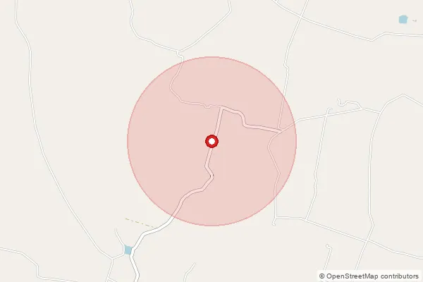 Map showing approximate area covered by Pincode 272204 — Chilihia Bo, Siddharth Nagar