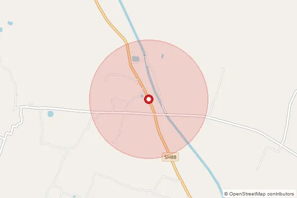 Map showing approximate area covered by Pincode 272270 — Kotia Urf Sekhui Bo, Sant Kabeer Nagar