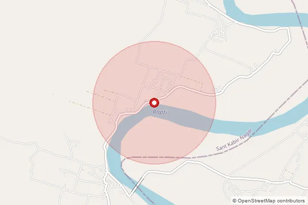 Map showing approximate area covered by Pincode 272271 — Bisauwa Bo, Sant Kabeer Nagar