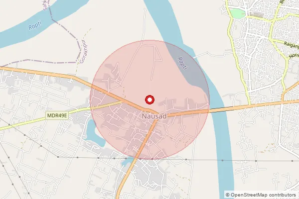 Map showing approximate area covered by Pincode 273015 — Gorakhnath Mandir So, Gorakhpur