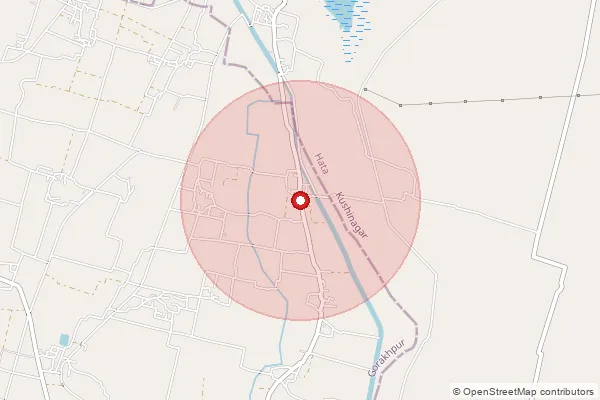 Map showing approximate area covered by Pincode 273152 — Parasurampur Bo, Gorakhpur