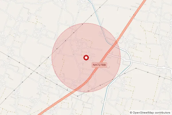 Map showing approximate area covered by Pincode 273158 — Bhaurabari Bo, Gorakhpur