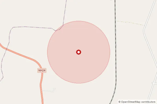 Map showing approximate area covered by Pincode 273162 — Khlikgarh Bo, Maharajganj