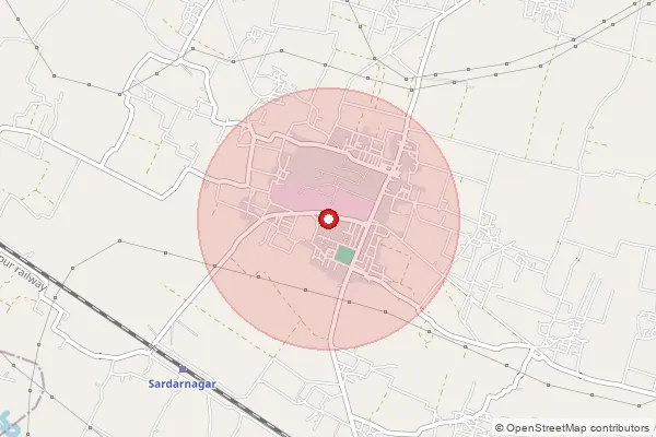 Map showing approximate area covered by Pincode 273202 — Amahia Bo, Gorakhpur