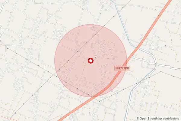 Map showing approximate area covered by Pincode 273401 — Bagaghadha Bo, Gorakhpur