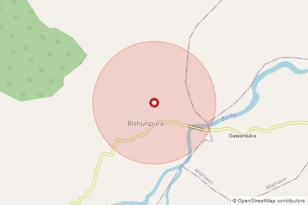 Map showing approximate area covered by Pincode 273405 — Kuin Bazar Bo, Gorakhpur