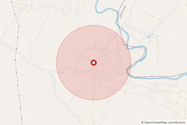 Map showing approximate area covered by Pincode 273406 — Barni Gopalpur Bo, Gorakhpur