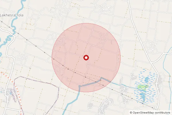 Map showing approximate area covered by Pincode 273408 — Chilwa Bo, Gorakhpur