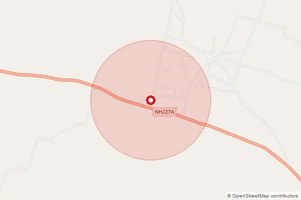 Map showing approximate area covered by Pincode 274502 — Babhnauli Pandey Bo, Deoria