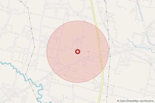 Map showing approximate area covered by Pincode 274704 — Balua Bo, Deoria
