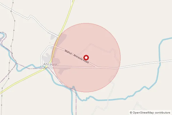 Map showing approximate area covered by Pincode 275302 — Bhopaura So, Mau