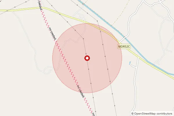 Map showing approximate area covered by Pincode 275306 — Koiriyapar So, Mau