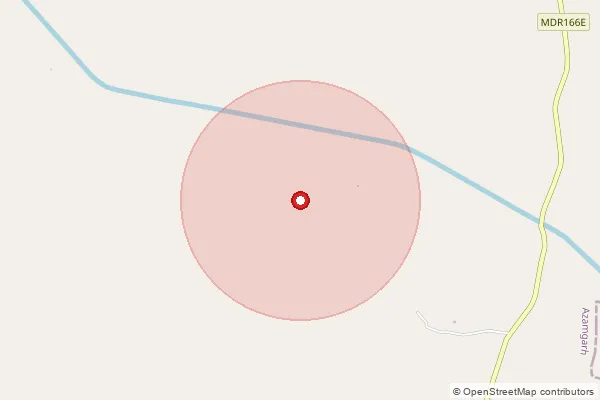 Map showing approximate area covered by Pincode 276126 — Bansgaon So Azamgarh, Azamgarh