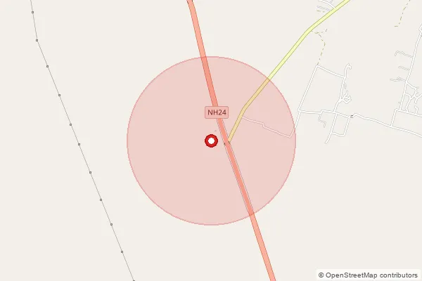 Map showing approximate area covered by Pincode 276138 — Mohmmadpur Bo, Azamgarh