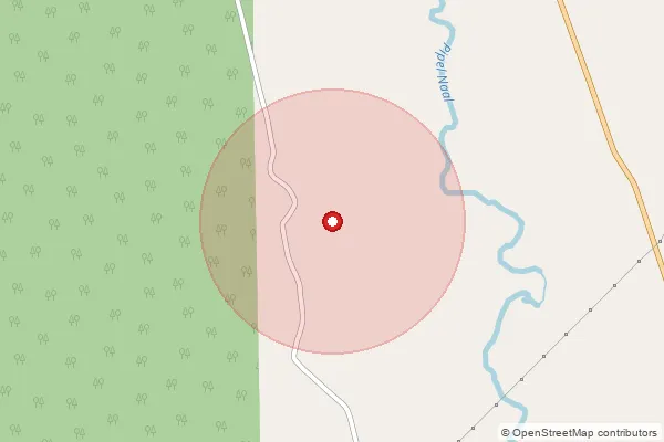 Map showing approximate area covered by Pincode 276207 — Tamauli Bo, Azamgarh