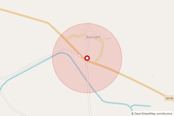 Map showing approximate area covered by Pincode 277202 — Deodih Bo, Ballia