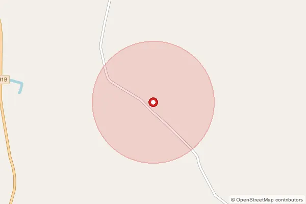 Map showing approximate area covered by Pincode 277207 — Bahadura Bo, Ballia